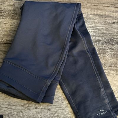 L.L. Bean Women’s Lined Leggings Size M REG Gray Pull On Running Exercise
